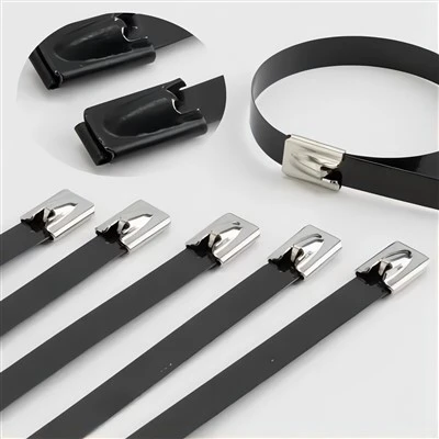 Ss PVC gecoate kabelbinders